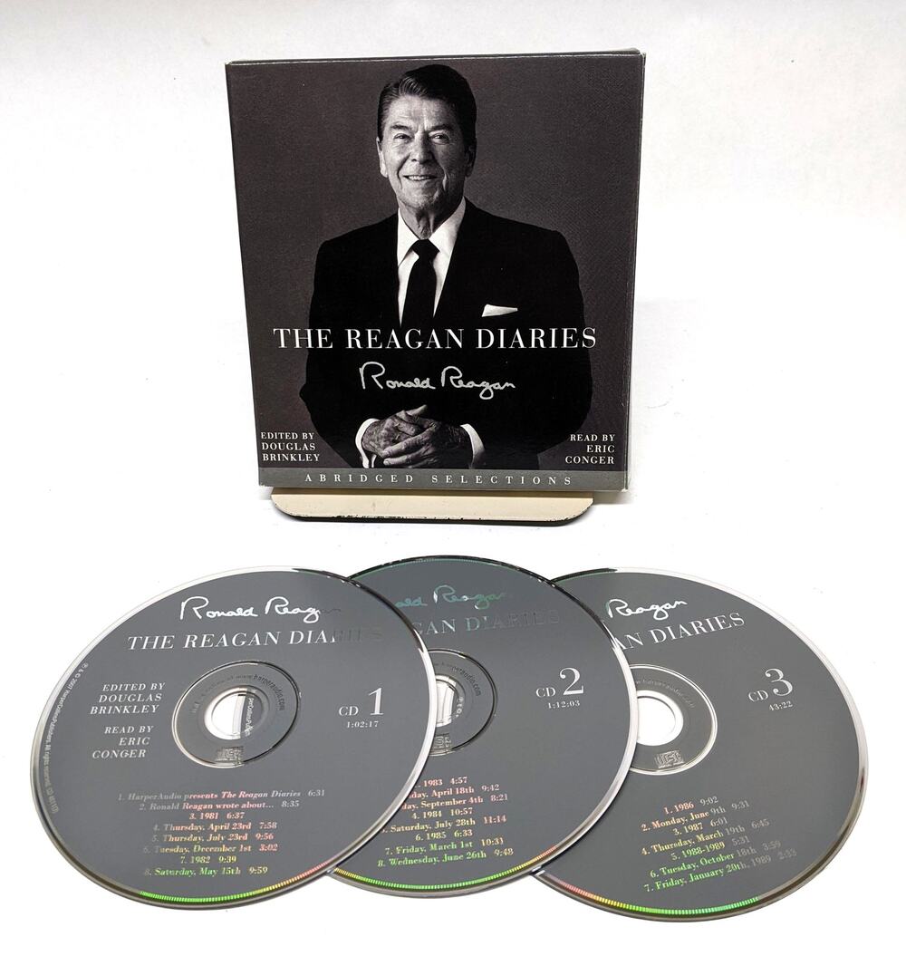 Audiobook - The Ronald Reagan Diaries on 3 CDs - Ronald, Trickle Down, Diary